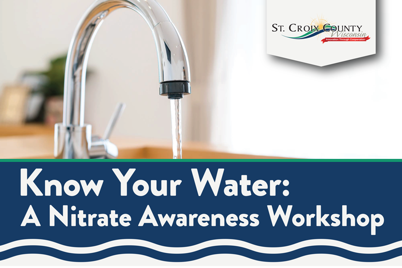 Water coming out of a kitchen faucet. Text reads 