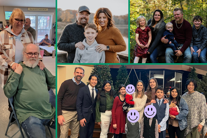 Photo of local foster families