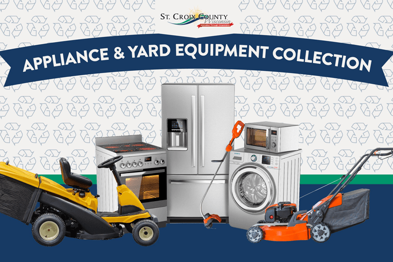 Appliances and yard equipment.