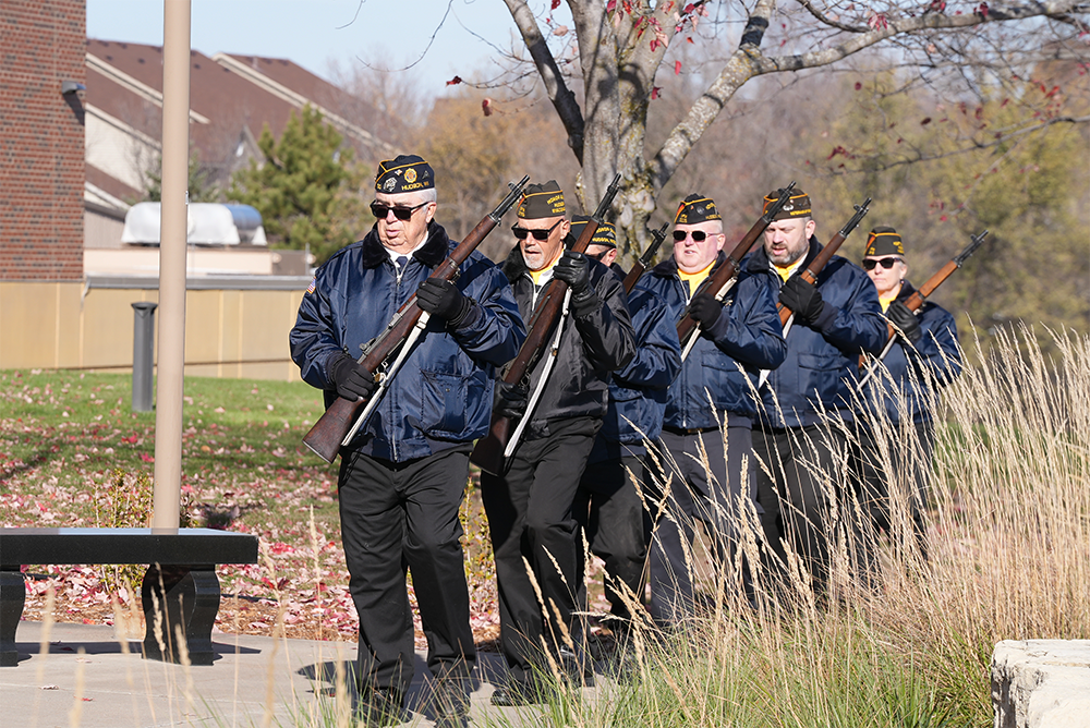Veterans at the 2025 St. Croix County Veterans Day Ceremony.