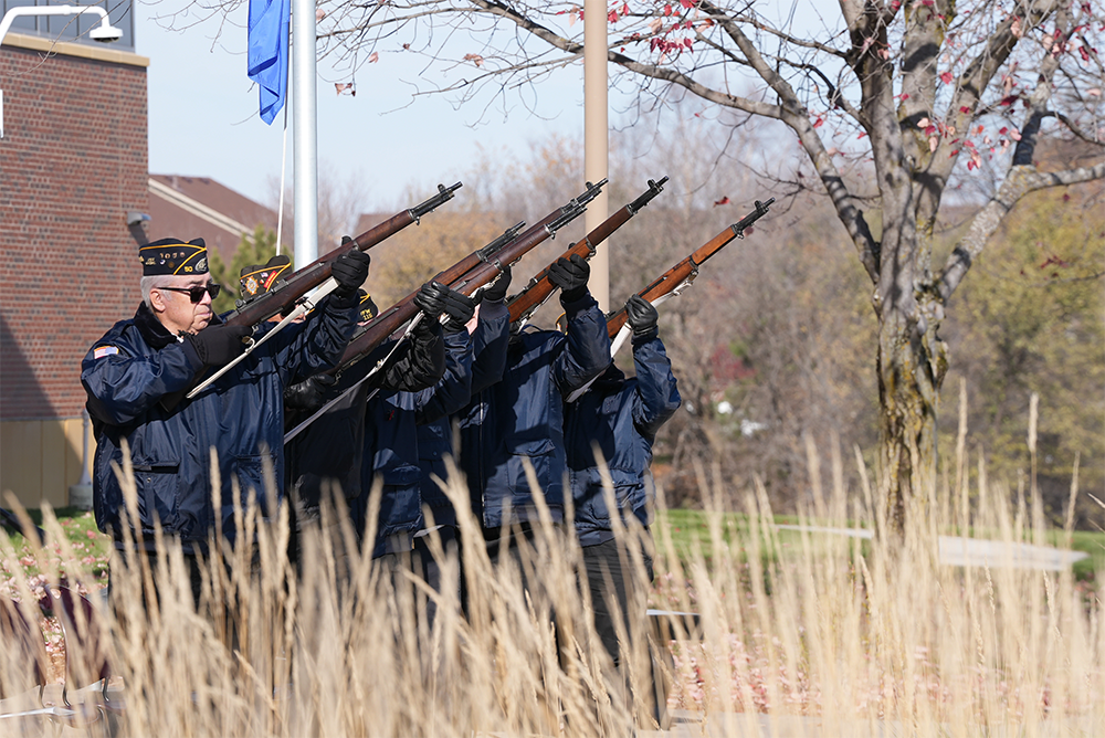 Veterans at the 2025 St. Croix County Veterans Day Ceremony. 