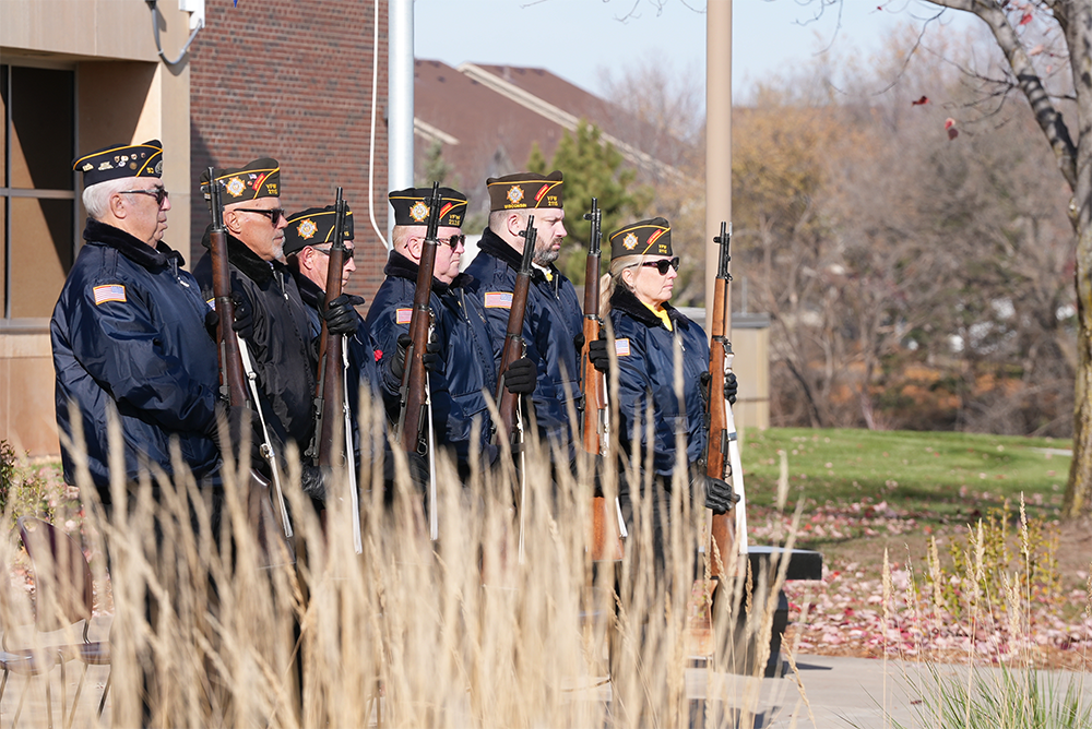 Veterans at the 2025 St. Croix County Veterans Day Ceremony. 