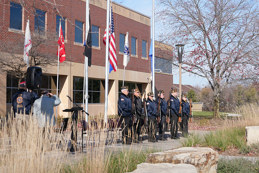 Veterans at the 2025 St. Croix County Veterans Day Ceremony.