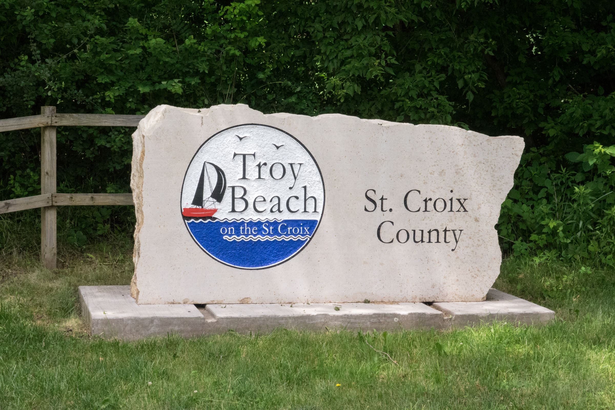 Troy Beach Sign