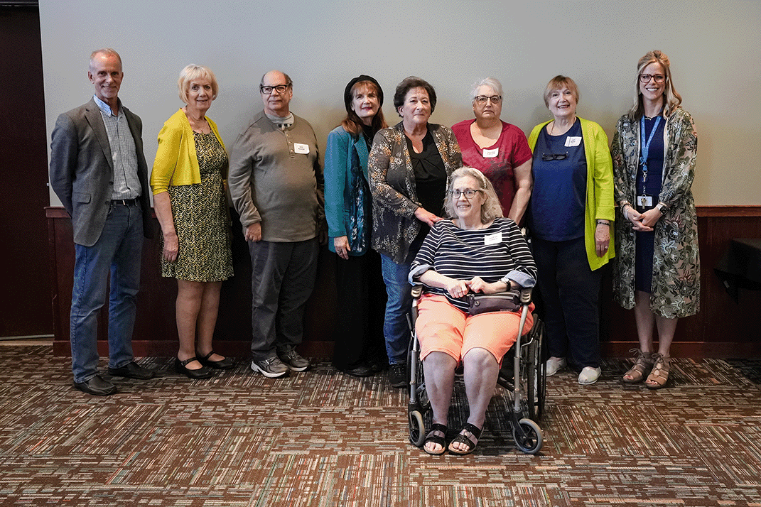 Volunteers who contributed over 300 hours of their time with the ADRC at the volunteer banquet.