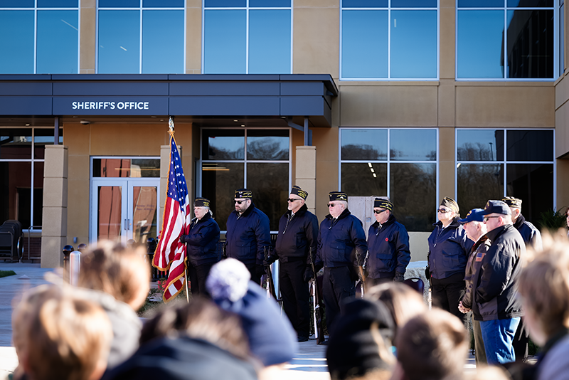Veterans at the 2024 St. Croix County Veterans Day Ceremony.