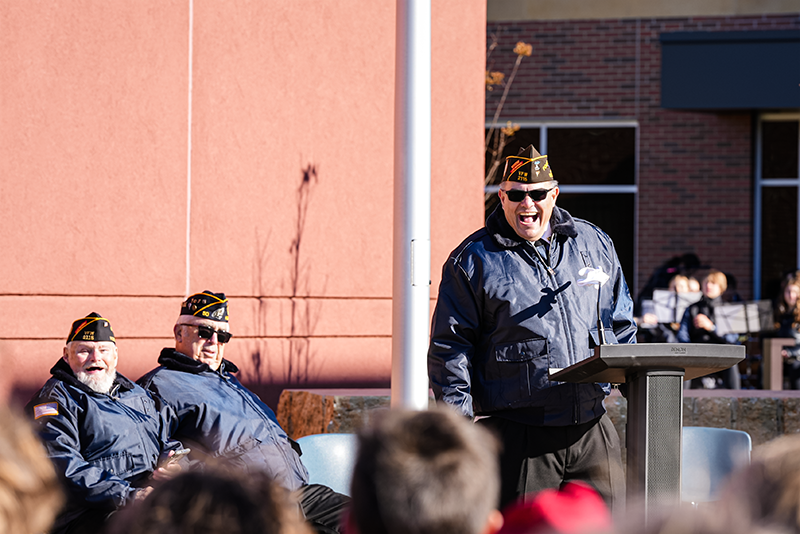 Veterans at the 2024 St. Croix County Veterans Day Ceremony.