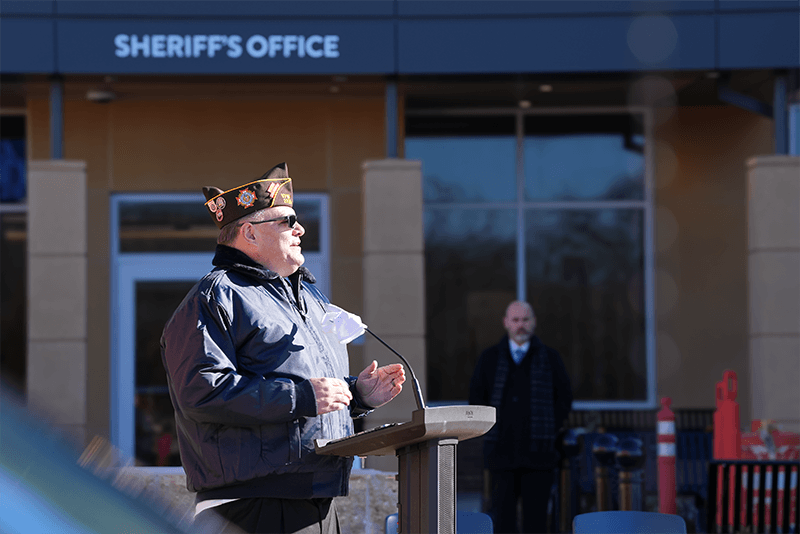 Veterans at the 2024 St. Croix County Veterans Day Ceremony.