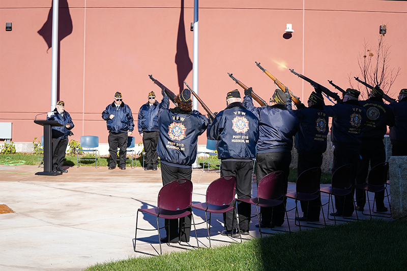 Veterans at the 2024 St. Croix County Veterans Day Ceremony.