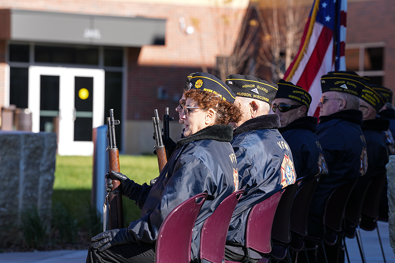 Veterans at the 2024 St. Croix County Veterans Day Ceremony.