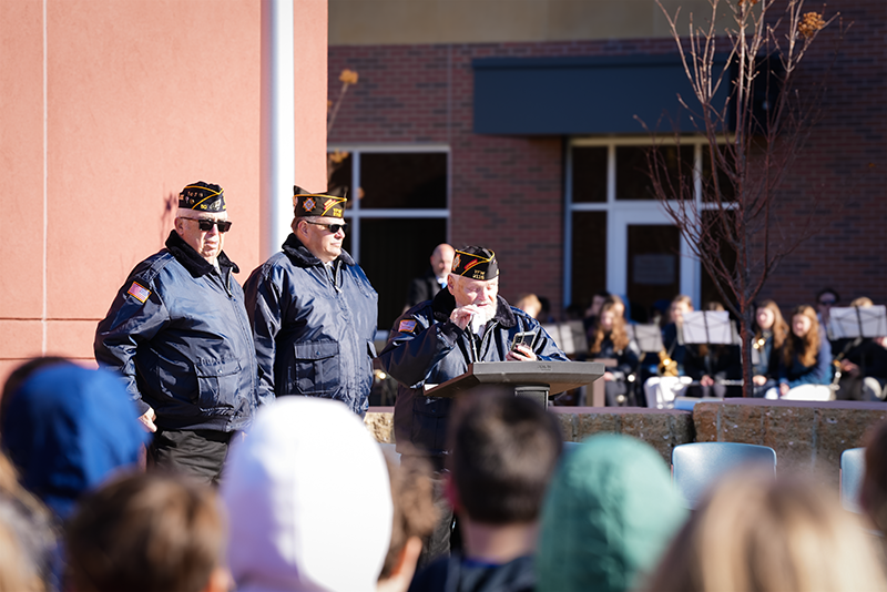 Veterans at the 2024 St. Croix County Veterans Day Ceremony.